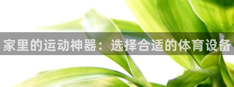 fb体育官方客服电话：家里的运动神器：选择合适的体育